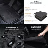 3D Kagu Floor Mat Compatible with Toyota HYCROSS |  2020 to 2023 | Complete Set | Custom Fit | BLACK 